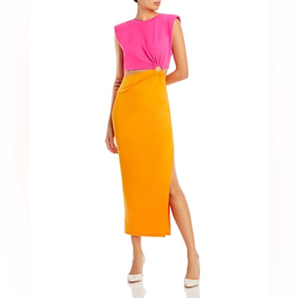 FORE cut out midi dress. Size XS.